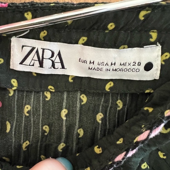 Zara Printed Tie Front Mini Skirt - Picture 5 of 5
